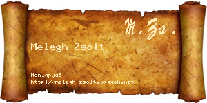 Melegh Zsolt névjegykártya